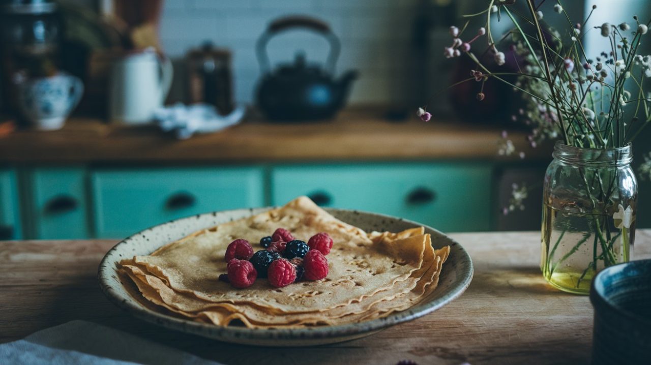 crepes à la farine d'avoine délicieuse et gourmande